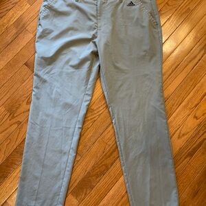 Adidas Golf Pants Mens 38x30 Light Gray Performance Stretch Tech Athletic Fit